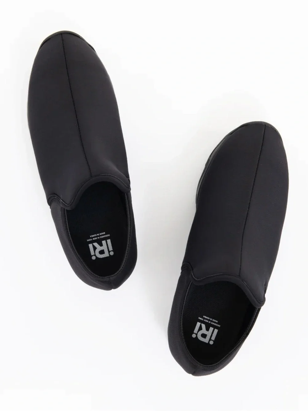 Women's Black Platform Slip-On Shoes - Modern Chunky Sole